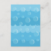 イエローラバーダックAダブダブベビーシャワー エンクロージャーカード (裏面)