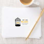 イエローラブバード住所 シール大 ラベル (インサイチュ)