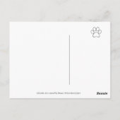 イエローラブラドールとグリーンハイ ポストカード (裏面)