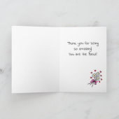 イエローラブラドールとストッキング母の日 カード (内部)