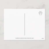 イエローラブラドールと親のハッピーアニバーズ シーズンポストカード (裏面)