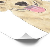 イエローラブラドールアート フォトプリント            (角)