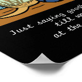 イエローラブラドールエンジェルとパパ1 ポスター (角)