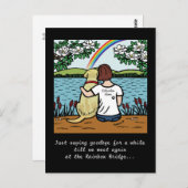 イエローラブラドールエンジェルとママブラウン ポストカード (正面/裏面)