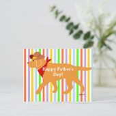 イエローラブラドールカウボーイマンガ ポストカード (スタンド正面)