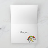 イエローラブラドールガーディアンエンジェルサンキュー カード (内部)