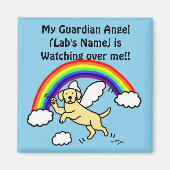 イエローラブラドールガーディアンエンジェル（レインボーブリッジ） マグネット (正面)