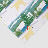 イエローラブラドールクリスマスウィンタービュー 薄葉紙 (詳細)