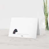 イエローラブラドールクリスマスカード シーズンカード (裏面)