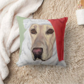 イエローラブラドールサンタピロー クッション (ブランケット)