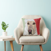 イエローラブラドールサンタピロー クッション (椅子)