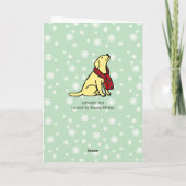 イエローラブラドールタータンチェックスカーフ2 サンキューカード (裏面)