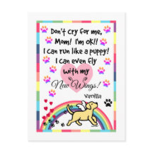 イエローラブラドールトロッティング記念はがき