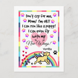 イエローラブラドールトロッティング記念はがき ポストカード