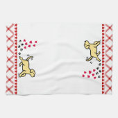 イエローラブラドールトロット用キッチンタオル キッチンタオル (横)