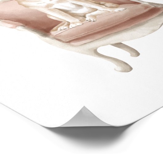 イエローラブラドールドッグ着王室の飾ポスター ポスター (角)