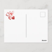 イエローラブラドールバレンタインデイギフトドッグ ポストカード (裏面)