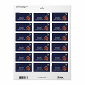 イエローラブラドールファミリーアンドスターリースカイ ラベル (フルシート)