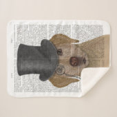 イエローラブラドールフォーマル、ハウンド&ハット シェルパブランケット (正面(横))