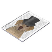 イエローラブラドールフォーマル、ハウンド&ハット ノートブック (左側)