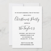 イエローラブラドールメリークリスマスラブラドールレトリバー 招待状 (裏面)