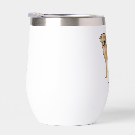 イエローラブラドールリトリエバーキュートラボドッグ名前をカスタムする (右面)