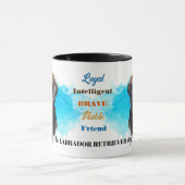 イエローラブラドールリトリエバードグロイヤルフレンド マグカップ (中央)