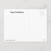 イエローラブラドールリトリエバーパピードッグパンプキン秋 シーズンポストカード (裏面)