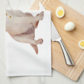 イエローラブラドールリトリバーパーティー キッチンタオル (四つ折り)