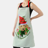 イエローラブラドールレトリエバークリスマスプレゼント エプロン (インサイチュ)