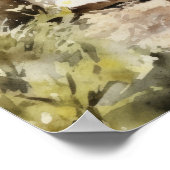 イエローラブラドールレトリエバードッグアートプリントポスター ポスター (角)