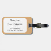 イエローラブラドールレトリエバードッグラボ ラゲッジタグ (裏面横)