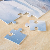 イエローラブラドールレトリエバーパピードッグクリスマス ジグソーパズル (側面)