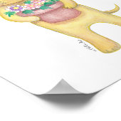 イエローラブラドールレトリエバーパピーポスターパピープリント ポスター (角)