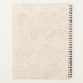 イエローラブラドールレトリエバーラボドッグ及びカスタム文字 プランナー手帳 (裏面)