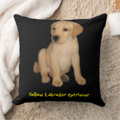 イエローラブラドールレトリバー クッション (ブランケット)