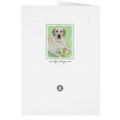 イエローラブラドールレトリバー&テニスボール絵画ズ (裏面)