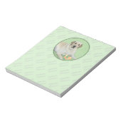 イエローラブラドールレトリバー&テニスボール絵画ズ ノートパッド (回転)