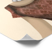 イエローラブラドールワインスヌブ ポスター (角)