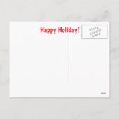 イエローラブラドール子犬クリスマスホリデー シーズンポストカード (裏面)