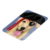 イエローラブラドール海賊 マグネット (左側)