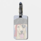 イエローラブラドール海賊 ラゲッジタグ (裏面縦)