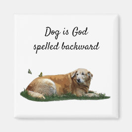 イエローラブラドール混成犬磁石 マグネット