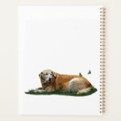 イエローラブラドール混成飼犬デイリープランナー プランナー手帳 (裏面)