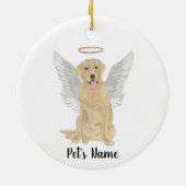 イエローラブラドール追悼記念 セラミックオーナメント (裏面)