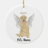 イエローラブラドール追悼記念 セラミックオーナメント (裏面)