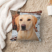 イエローラブラドール – スノードッグ – イエロー・ラブラドール・レトリーバー クッション (ブランケット)