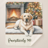 イエローラブラドール – スノードッグ – イエロー・ラブラドール・レトリーバー シェルパブランケット (正面)