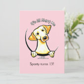 イエローラブ IAAM 女の子の誕生日パーティー 招待状 (スタンド正面)