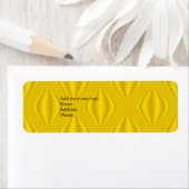 イエローラベルギフトアドレスのステッカー ラベル (インサイチュ)